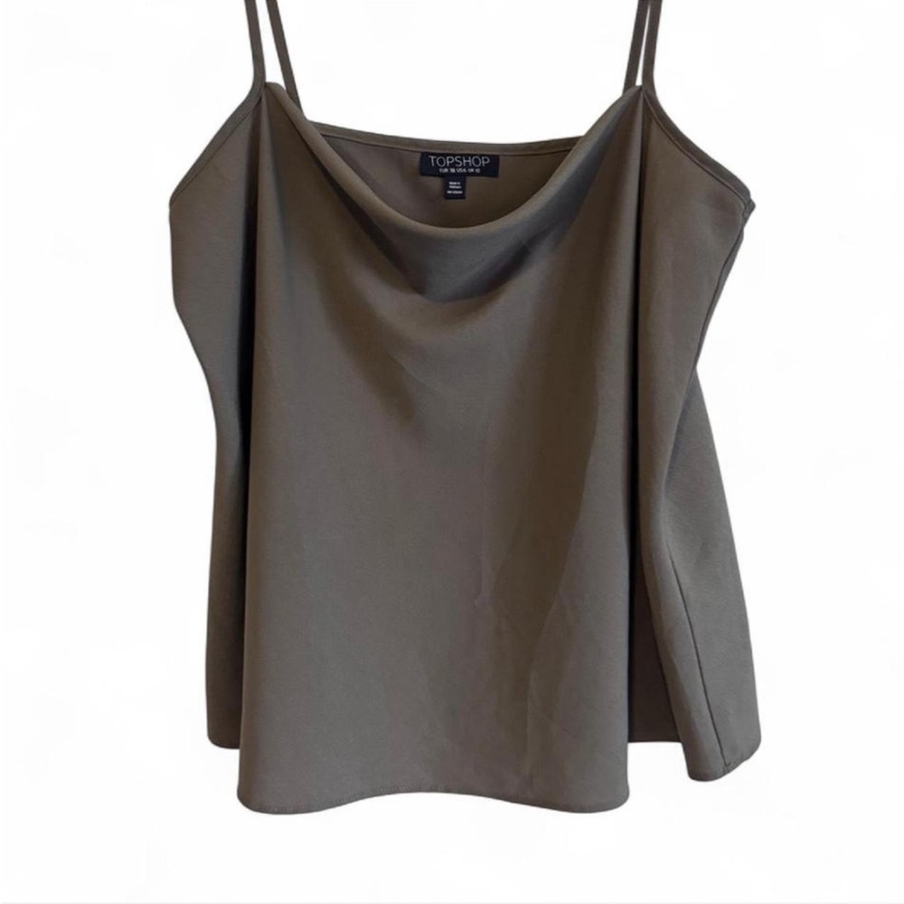 Topshop Army green Camisole